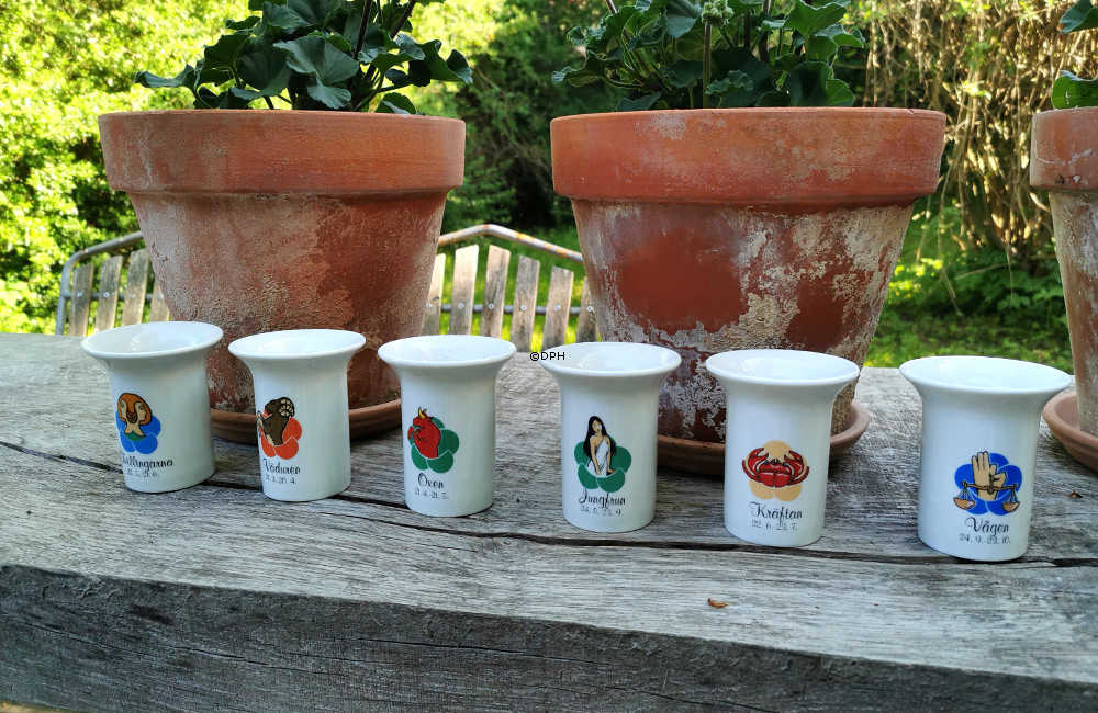 Elgporslin Sternzeichenvase Widder