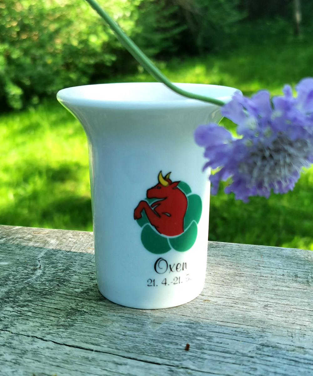 Elgporslin Sternzeichenvase Stier