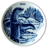 1988 Elg Porslin Teller Wildnisserie, Otter