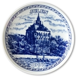 1997 Elgporslin Weihnachtsteller Uppland, Mittelalterschloss Viks