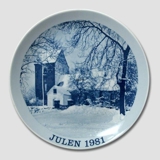 1981 Weihnachtsteller Familie Journalen, Scan Lekven Design