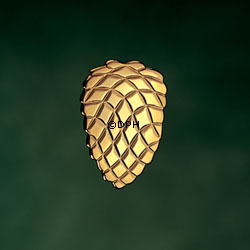 Tannenzapfen und Glocke - Georg Jensen Kerzenhalterset