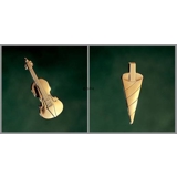 Violine und Kornett - Georg Jensen Kerzenhalterset