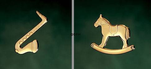 Saxophon und Schaukelpferd - Georg Jensen Kerzenhalterset