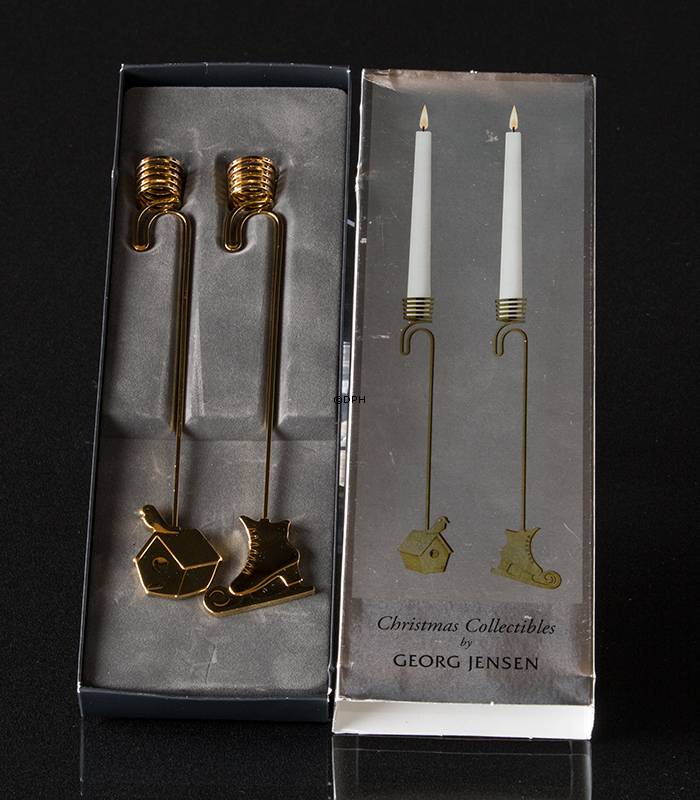 Nistkasten und Schlittschuh - Georg Jensen Kerzenhalterset 2011