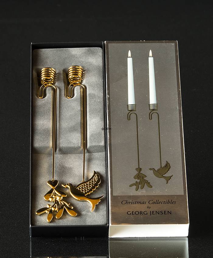 Taube und Mistel - Georg Jensen Kerzenhalterset 2014