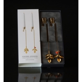 Set aus 2 Magnolienblättern - Georg Jensen Kerzenhalterset 2016