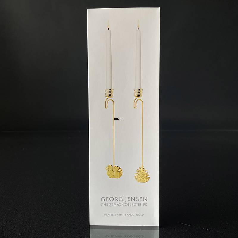 Maus und Tannenzapfen - Georg Jensen Kerzenhalterset set 2023