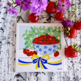 Gustavsberg Fliese mit Erdbeere in der Serie "Sommer in Schweden" Pia Rönndahl