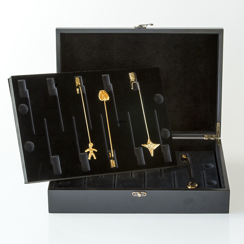 Schwarz Aufbewahrungsbox für Georg Jensen 20 Stück von Kerzenhaltern