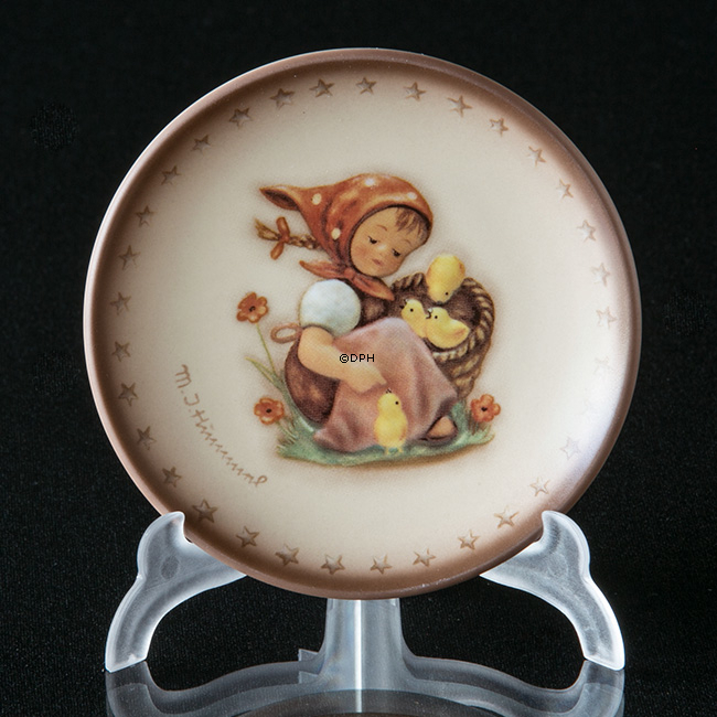 Hummel Jahresplakette 1985 Kükenmädchen, Plakette