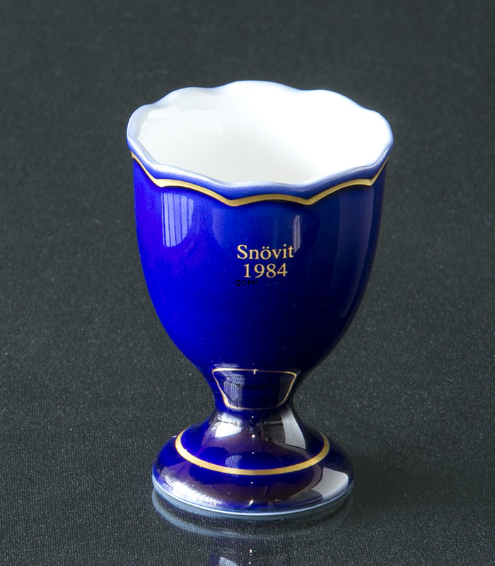 1984 Hutschenreuther Kobaltblau Eierbecher, Schneewittchen
