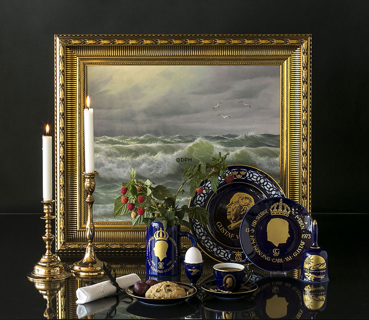 Hackefors Königsserie, Teller Nr. 2, Gustaf VI Adolf