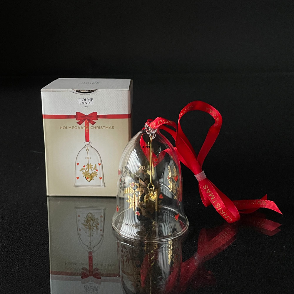 Jährliche Kristallglocke 2024 klein, Holmegaard Christmas