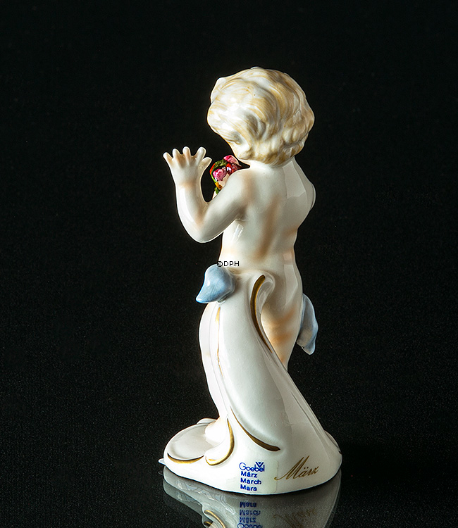 Goebel Hummel Monatsfigur März Mädchen mit Blumen