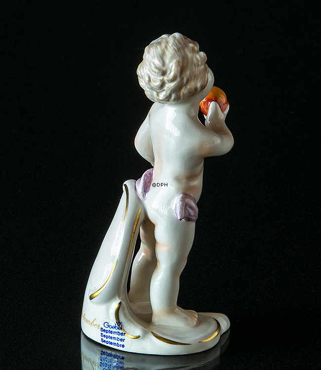 Goebel Hummel Monatsfigur September Junge mit Äpfeln