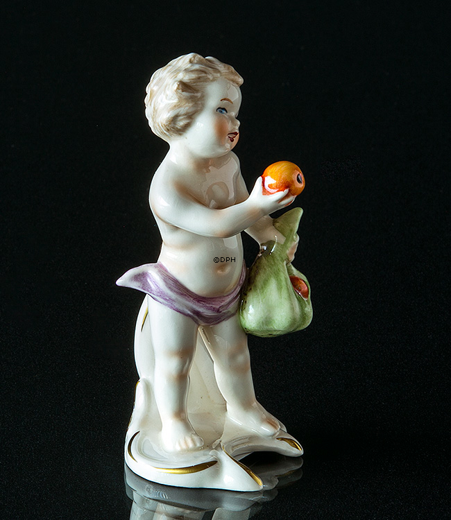 Goebel Hummel Monatsfigur September Junge mit Äpfeln