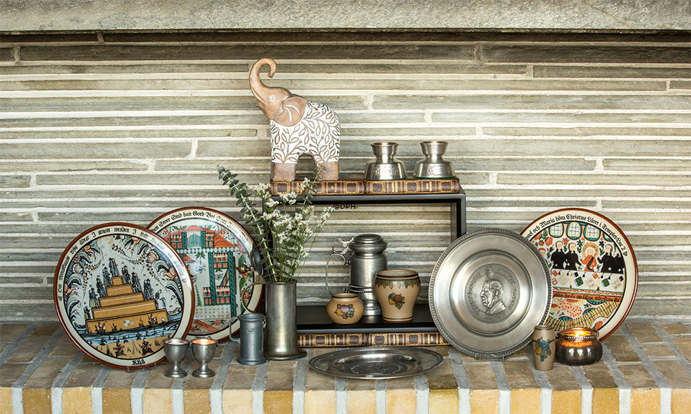 1977 Höganäs Teller mit biblischem Motiv