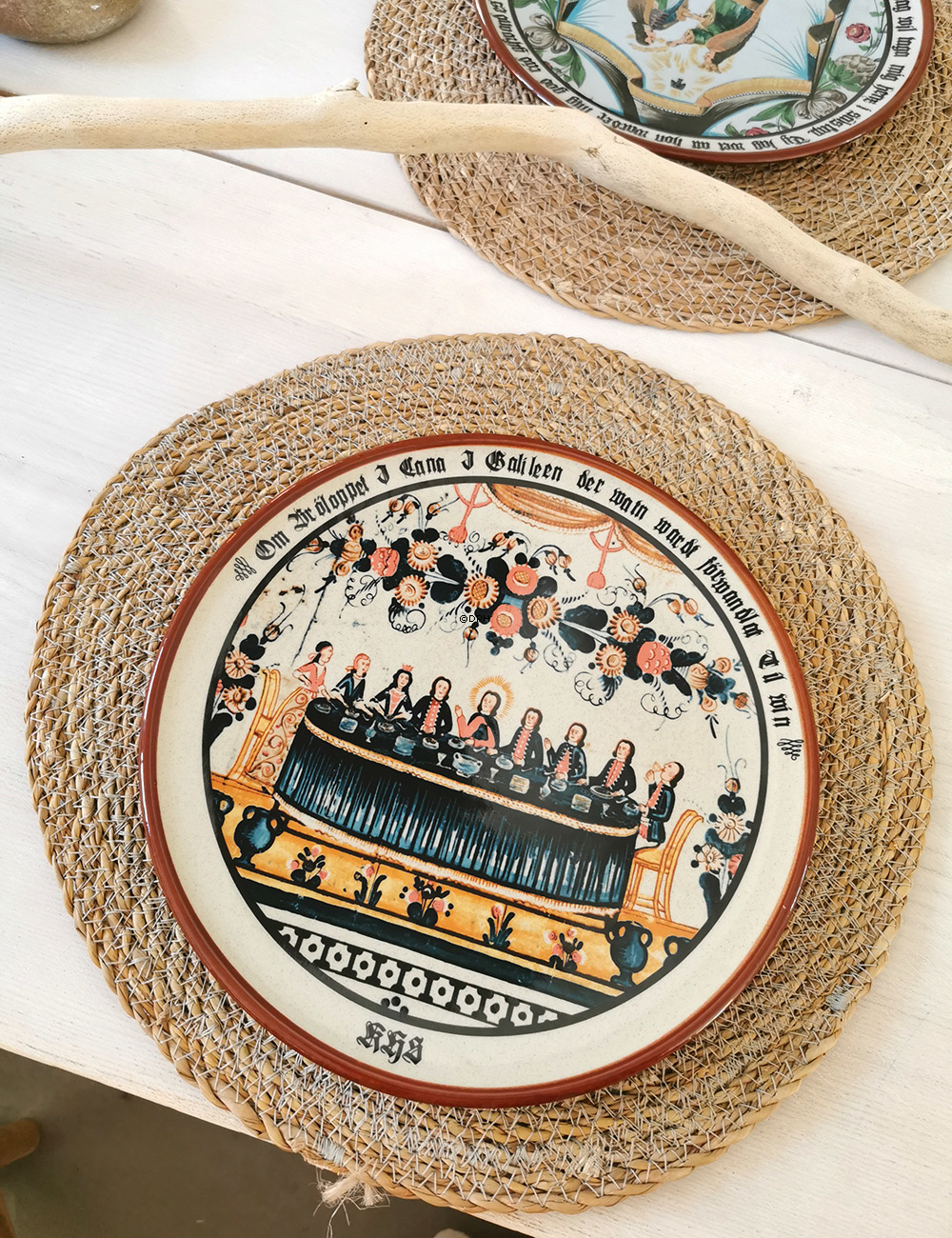 1979 Höganäs Teller mit biblischem Motiv