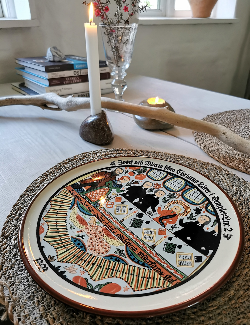 1982 Höganäs Teller mit biblischem Motiv