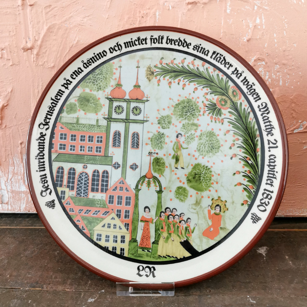 1983 Höganäs Teller mit biblischem Motiv