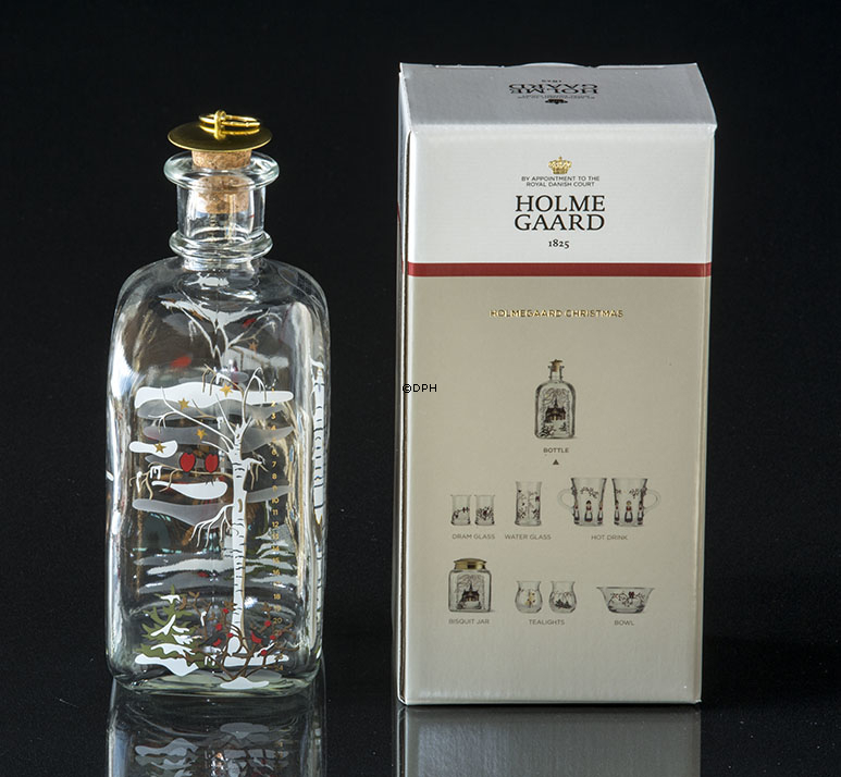Weihnachtsflasche 2021, Kapazität 73 cl. Holmegaard Christmas