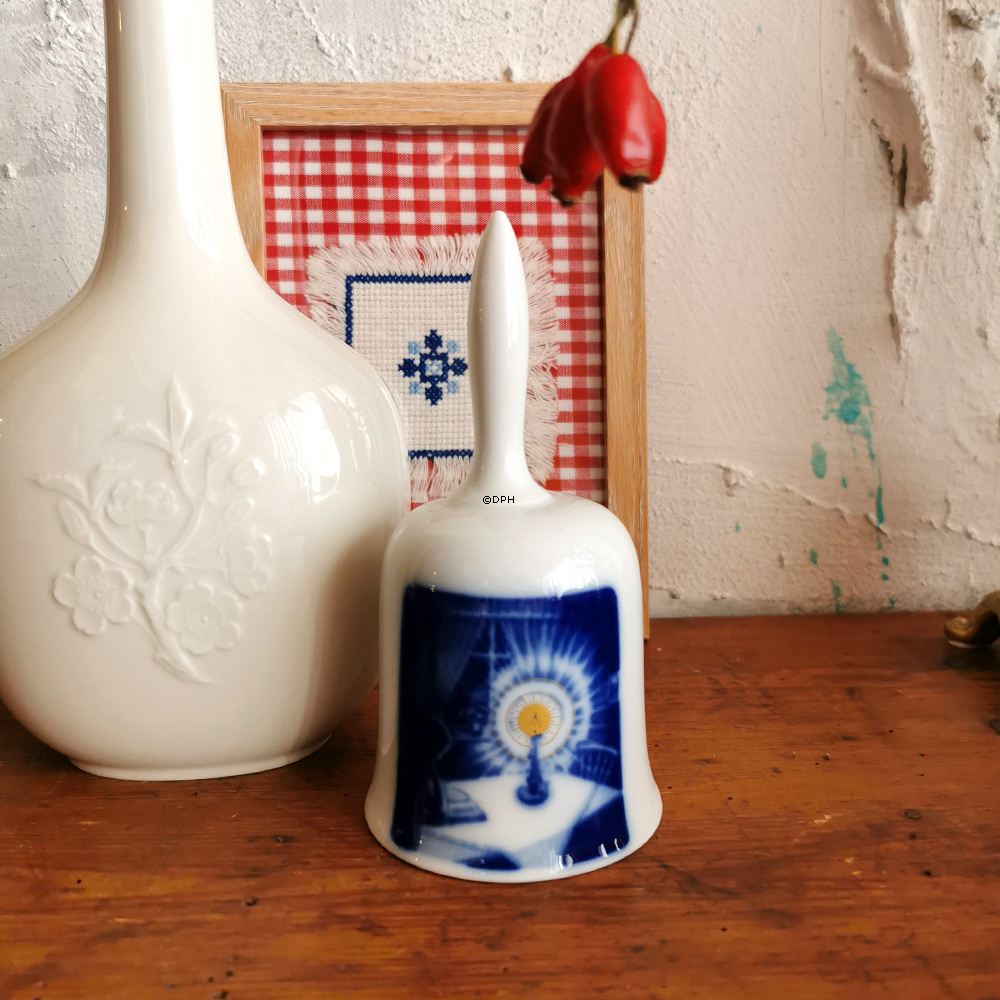 1974 Hackefors Weihnachtsglocke, Kerze de Luxe mit Gold