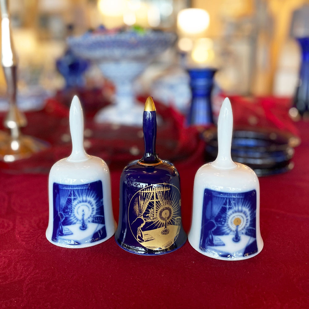 1974 Hackefors Weihnachtsglocke, Kerze de Luxe mit Gold