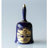 1975 Hackefors Weihnachtsglocke, Garbe Kobaltblau mit Gold