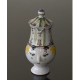 Wiinblad Krug mit Hut handbemalt, blau / weiß oder mehrfarbig