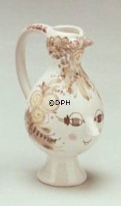 Wiinblad Krug, handbemalt, blau / weiß oder mehrfarbig