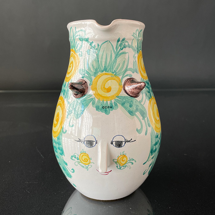 Wiinblad Krug, handbemalt,  mehrfarbig