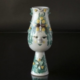 Wiinblad Krug, handbemalt, blau / weiß oder mehrfarbig