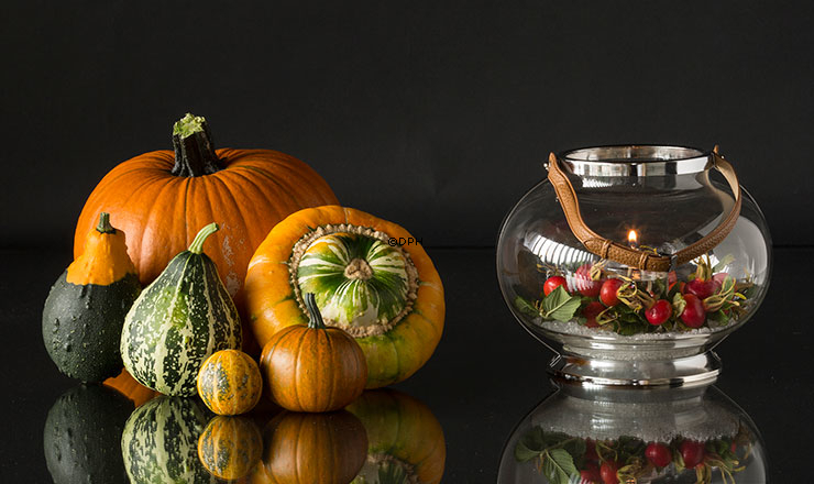 Hurricane Lanterne Klarglas und Chrom