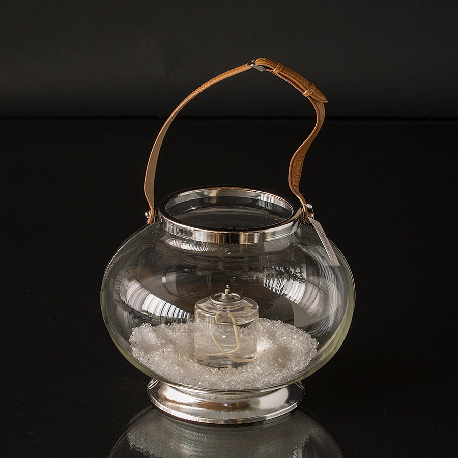 Hurricane Lanterne Klarglas und Chrom