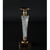 Großer Leuchter goldenes und klares Glas