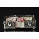 Serviettenhalter in antikem Silber