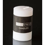 Stumpenkerze Rusti Weiß