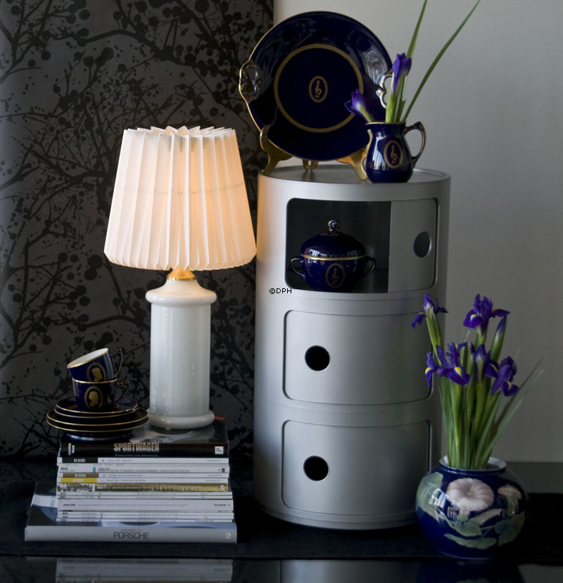 Komponist Kaffeegeschirr, Bach, Tasse, Untertasse und Kuchenteller Nr. 2, Bing & Gröndahl