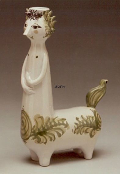 Wiinblad Zentaur, handbemalt, blau / weiß oder mehrfarbig