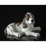 Cocker Spaniel, liegend, Lyngby Figur Nr. 10