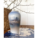 Lyngby Vase mit Landschaft "Haus" Nr. 128-2-76