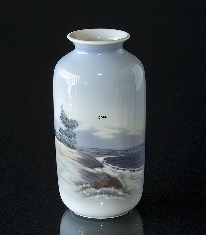 Lyngby Vase mit Strand Nr. 153-2-94