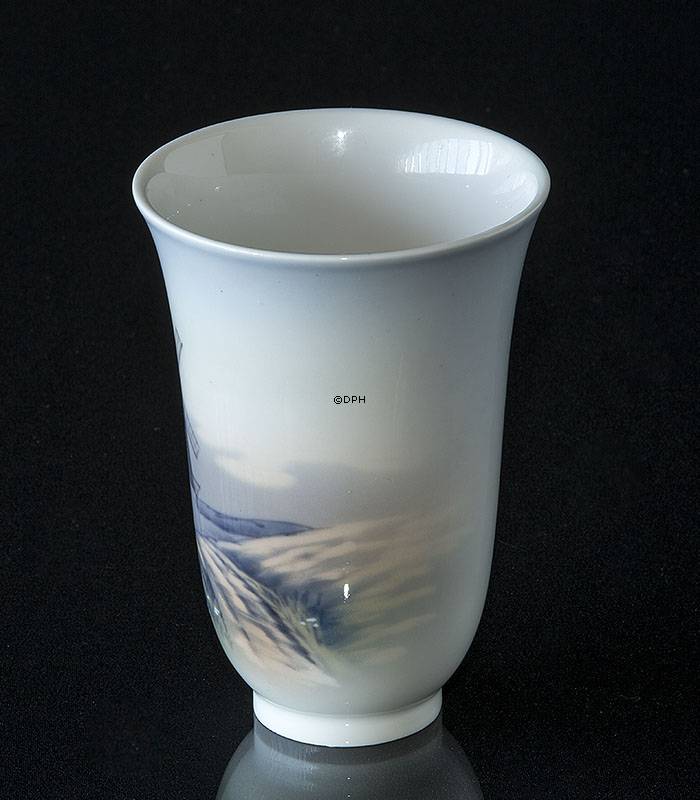 Lyngby Vase mit Windmühle und Landschaft Nr. 71-1-93