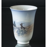 Vase mit Haus