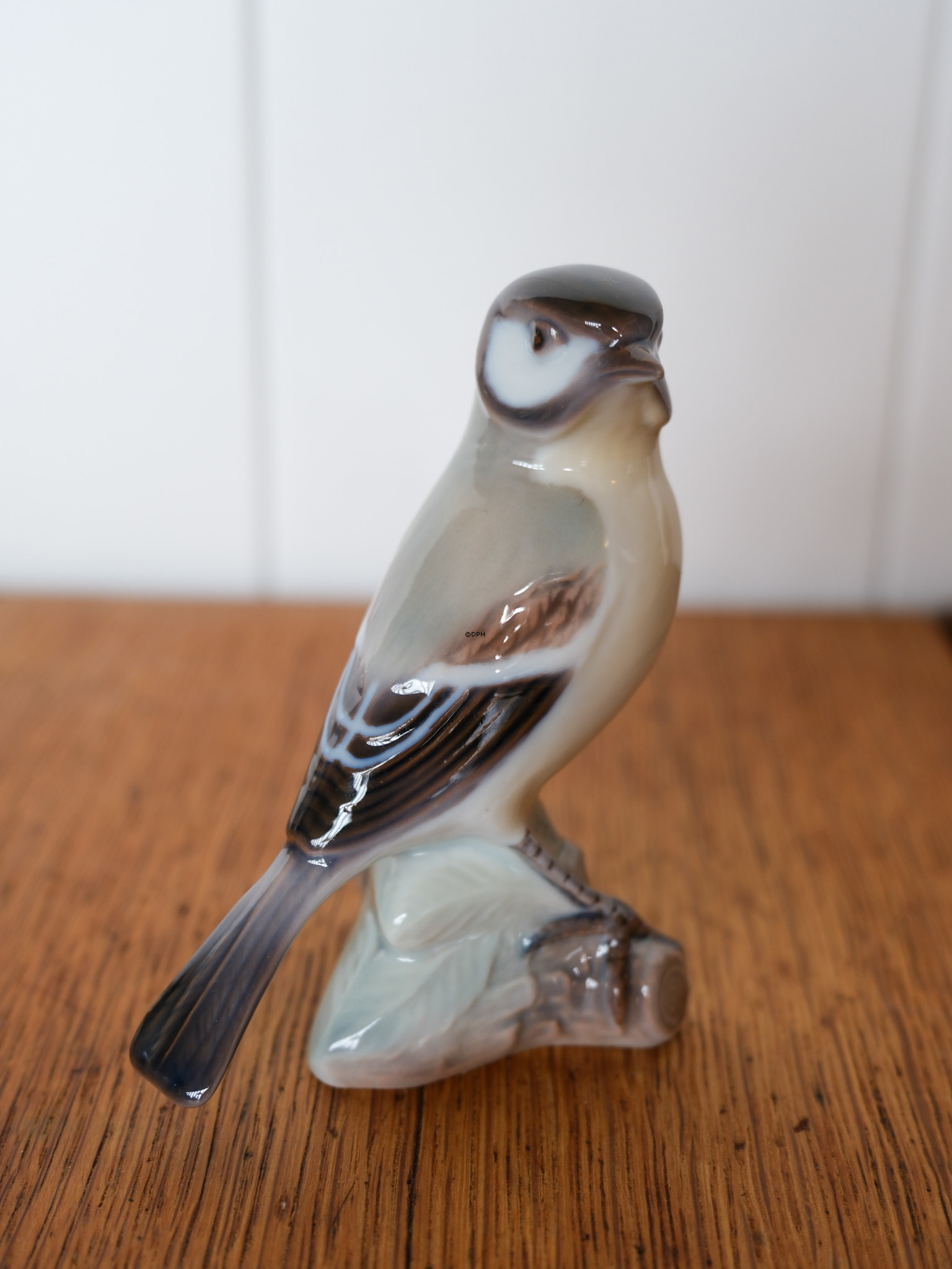 Vogel, Blaumeise, Lyngby Porzellan Nr. 76
