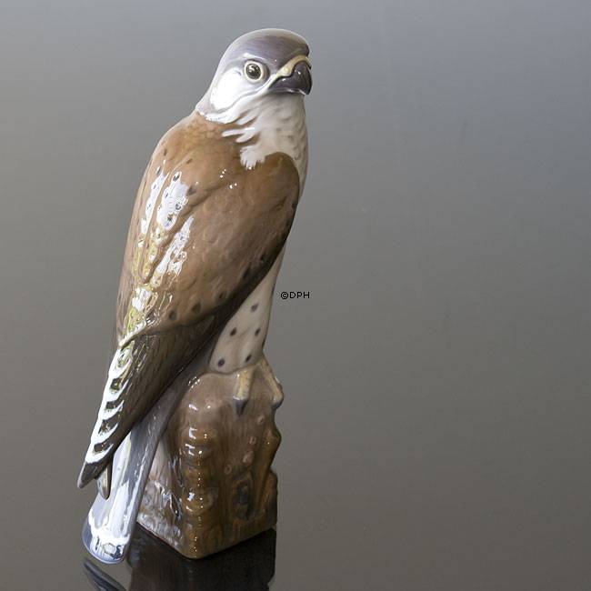 Vogel, Kestrel Figur Lyngby Porzellan Nr. 81