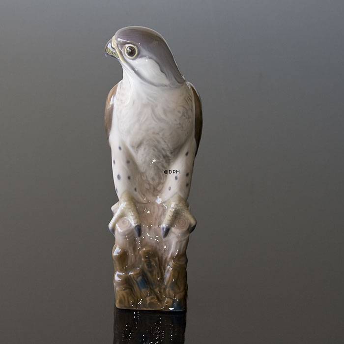 Vogel, Kestrel Figur Lyngby Porzellan Nr. 81