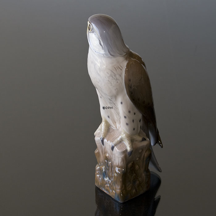 Vogel, Kestrel Figur Lyngby Porzellan Nr. 81