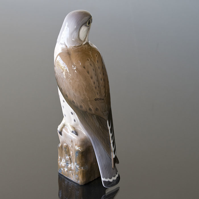 Vogel, Kestrel Figur Lyngby Porzellan Nr. 81